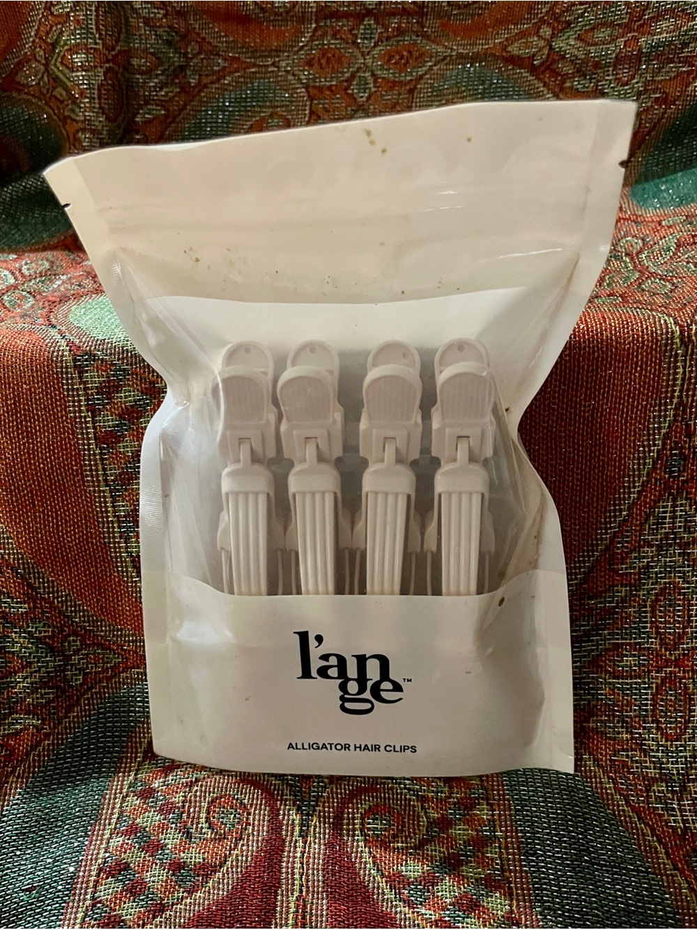 L'ange Cream Alligator Hair Clips - Pack of Four
